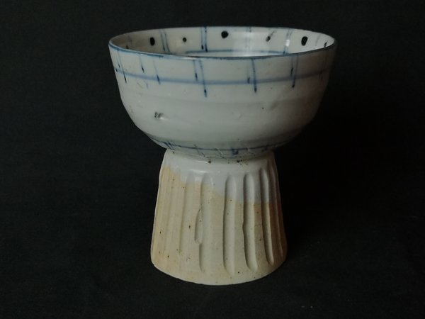 Izumiyama Porcelain Sometsuke Fluted Goblet